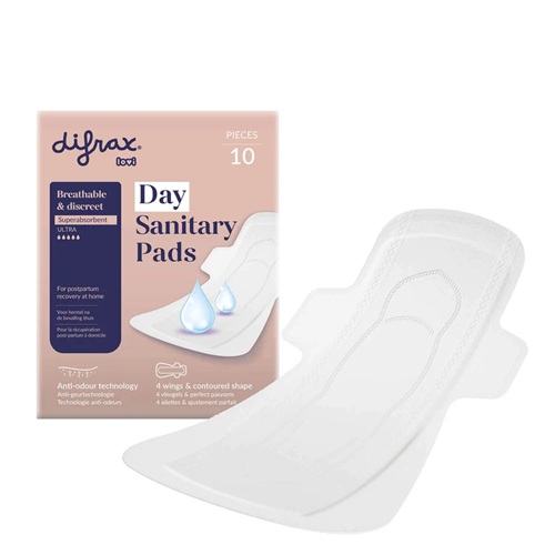 Difrax Postpartum kraamverband Difrax LOVI Postpartum Kraamverband – Dag | 10 stuks - Afbeelding 1